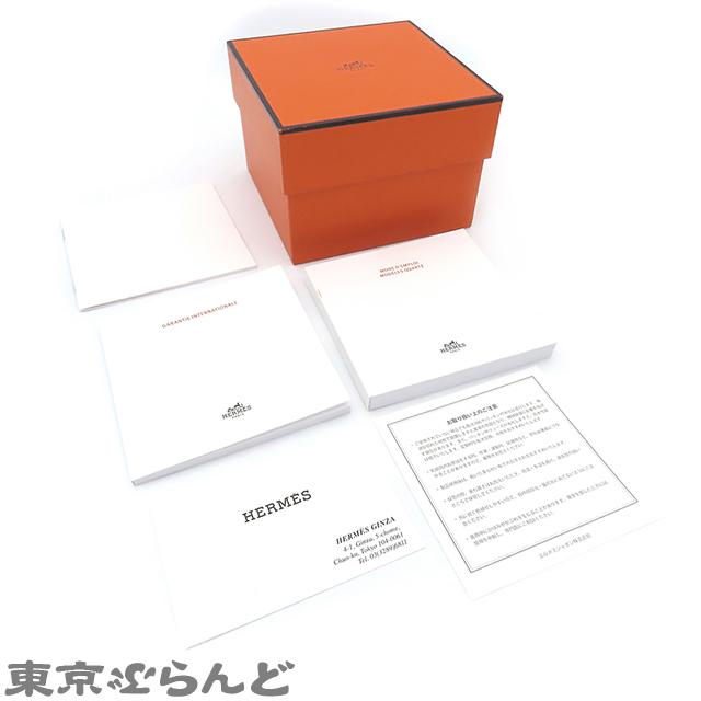 エルメス HERMES ケープコッド ドゥブルトゥール CC1.234 D刻 2019年 SS レザー ダイヤモンド×グレーサファイア 腕時計 レディース クォーツ式 101693204｜tokyobrand｜09