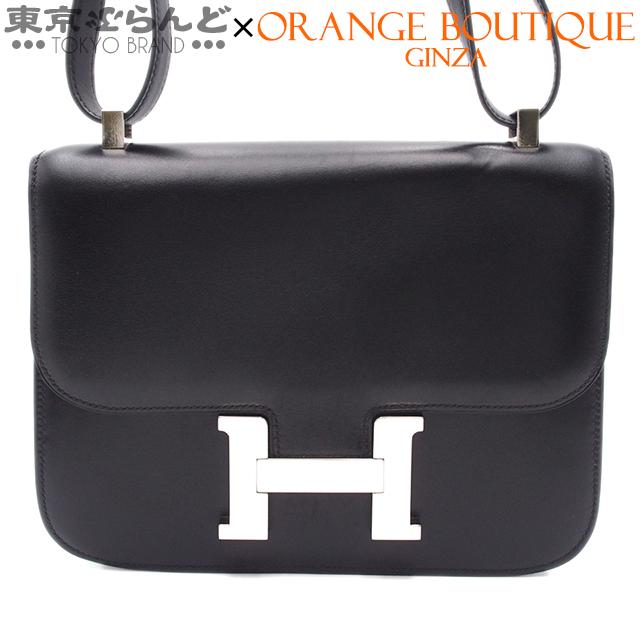 良品 HERMES エルメス コンスタンス ボックスカーフ OD刻印 ショルダー バッグ ブラック h534 HERMES - 良品 HERMES エルメス コンスタンス ボックスカーフ OD刻印