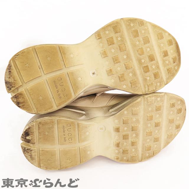GUCCI（グッチ） ライトン マウス プリント レザー スニーカー 552089