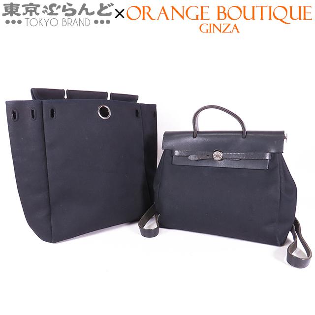 HERMES（エルメス） エールバッグ アド PM ブラック トワル ヴァッシュ