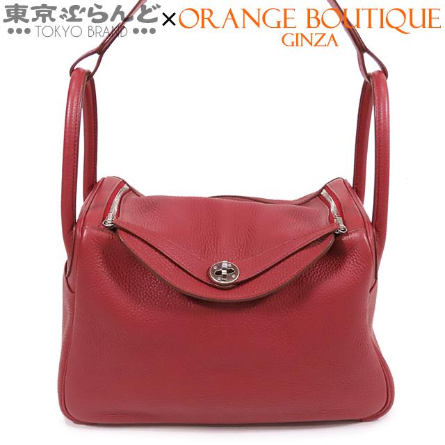 値下げ美品HERMESリンディ30 2wayショルダー  エバーカラー レッド HERMES（エルメス） リンディ 30 T刻印 赤 ルビー シルバー金具
