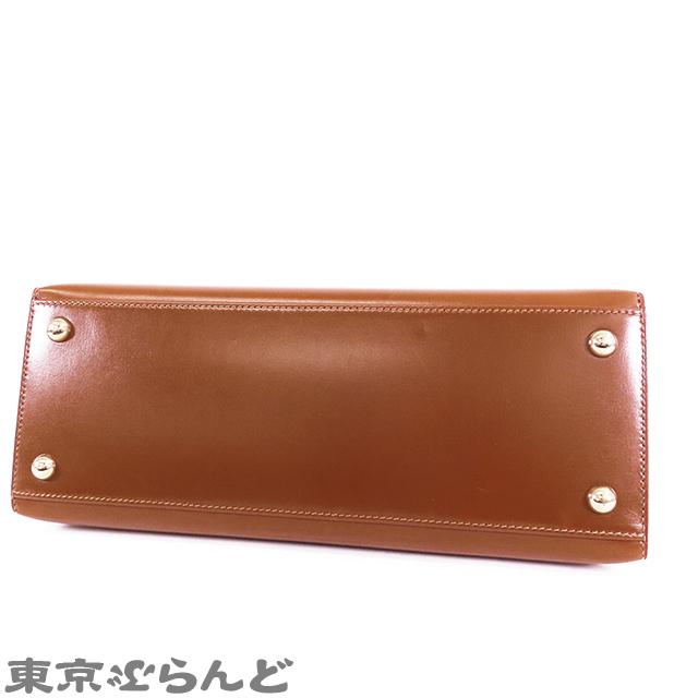 HERMES（エルメス） ダルヴィ MM □E刻印 茶 ノアゼット ゴールド金具