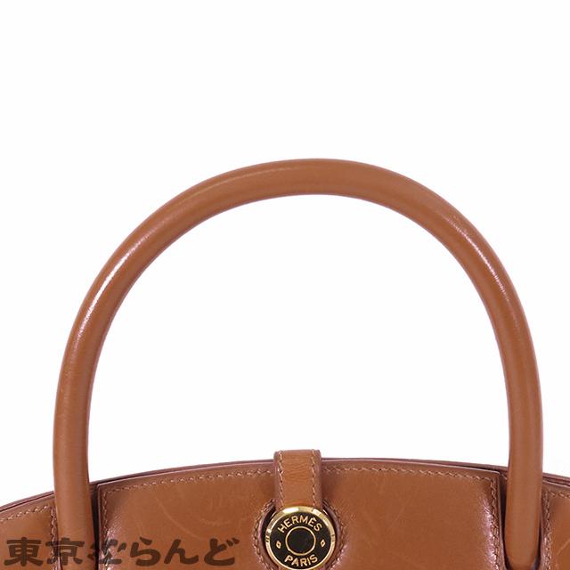 HERMES（エルメス） ダルヴィ MM □E刻印 茶 ノアゼット ゴールド金具