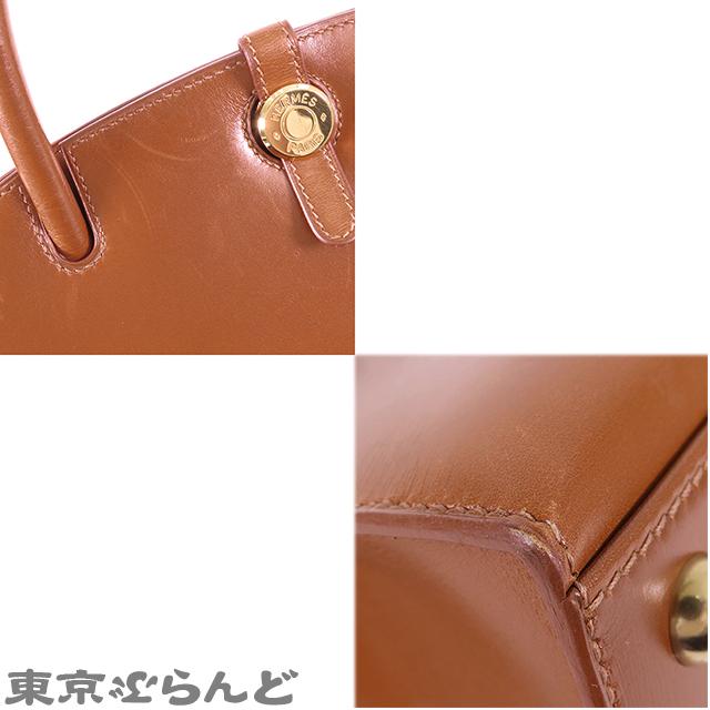 HERMES（エルメス） ダルヴィ MM □E刻印 茶 ノアゼット ゴールド金具
