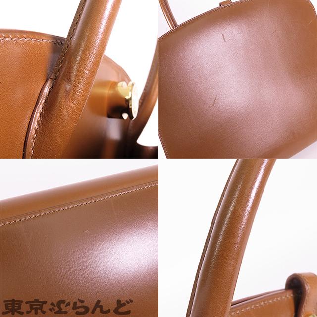 HERMES（エルメス） ダルヴィ MM □E刻印 茶 ノアゼット ゴールド金具