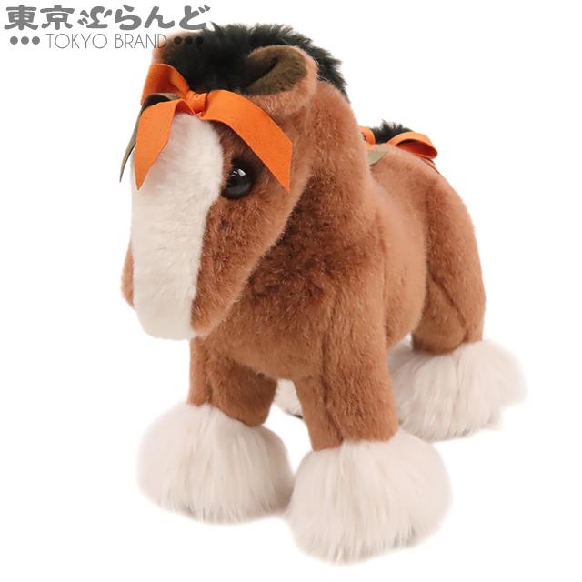 HERMES エルメス エルミー MM ブラウンxオレンジ アクリル ぬいぐるみ  