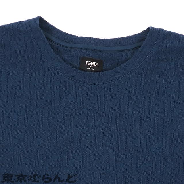 FENDI フェンディ トップス FY0936 AN1T ネイビー コットン FFロゴ XL