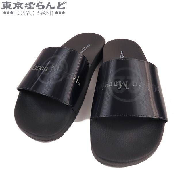 メゾンマルジェラ MAISON MARGIELA シャワーサンダル ブラック ラバー 
