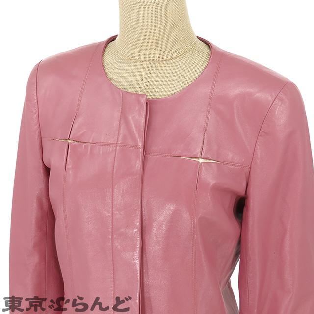 CHANEL（シャネル） レザージャケット P16953W02718 ピンク ラムスキン