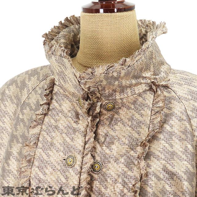 【新品未使用】CHANEL テーラードジャケット　コート　ベージュ　裏地シルク 中古・古着通販】CHANEL (シャネル) ツイードジャケット ピンク サイズ