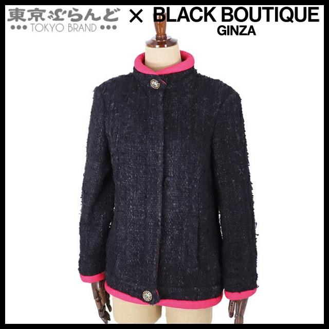 CHANEL シャネル ツイード ジャケット P43900W05148 ブラック ピンク  