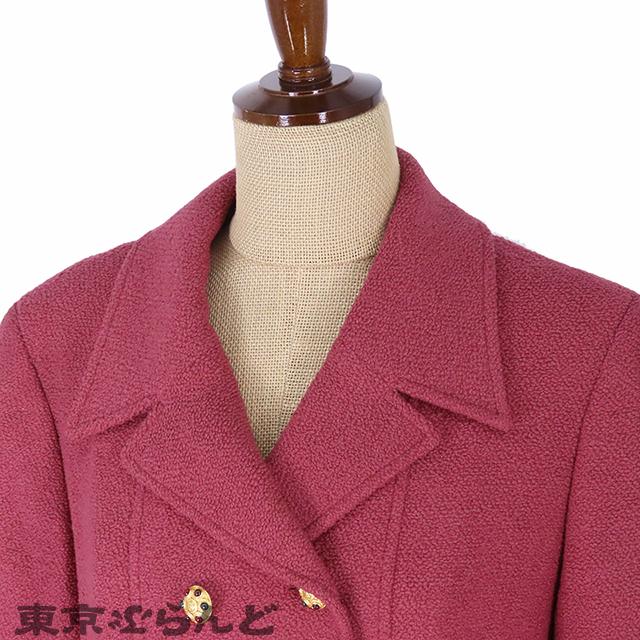 CHANEL シャネル ダブル ジャケット P08308V05122 ピンク ウール  