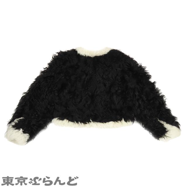 CHANEL シャネル ファージャケット 2021年AW P71634 ブラックx CHANEL シャネル ファージャケット 2021年AW P71634 ブラックx