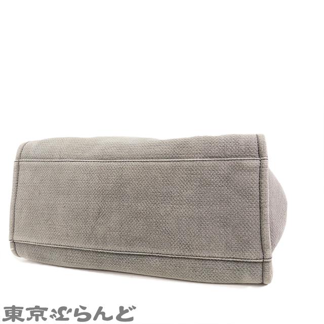 CHANEL（シャネル） ドーヴィル GM A66941 グレー シルバー金具 レザー