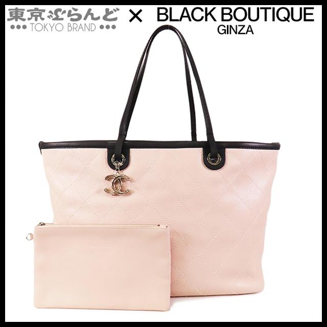 CHANEL（シャネル） オンザロード ピンクxブラック キャビアスキン 