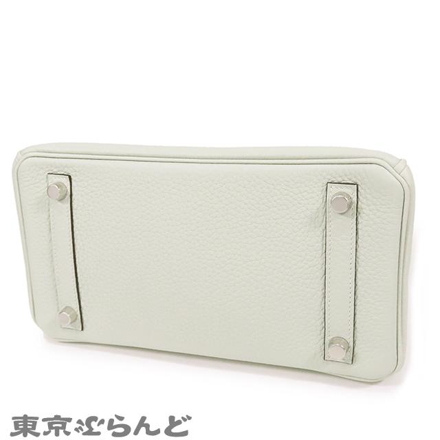 HERMES エルメス バーキン 25 B刻印 グリネヴェ シルバー金具