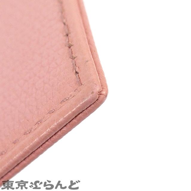 シャネル CHANEL ココボタン パスケース 定期入れ ピンク レザー ヴィンテージ 9番台 カードケース レディース 101698448｜tokyobrand｜04