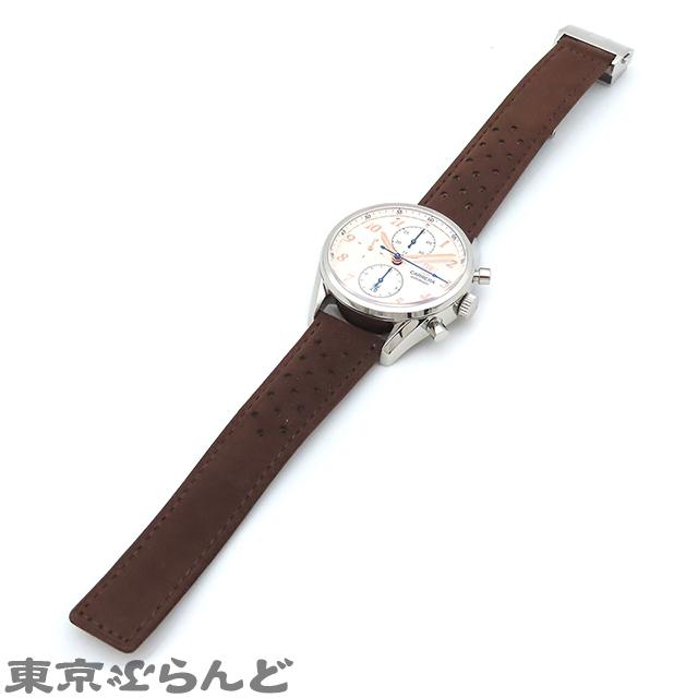 3年保証 タグホイヤー TAG HEUER カレラ ヘリテージ クロノグラフ CAS2112.FC6291 シルバー SS レザー 腕時計 メンズ 自動巻 101698976｜tokyobrand｜02