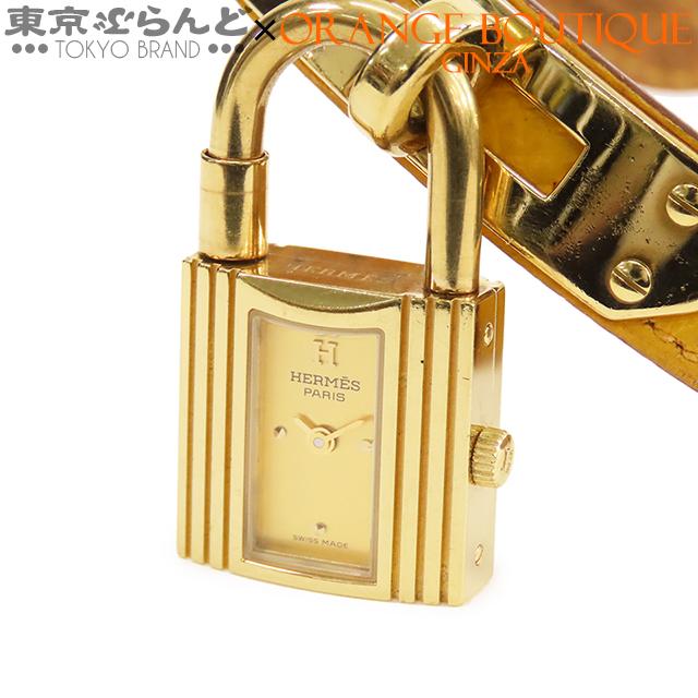 エルメス HERMES ケリーウォッチ KE1.210 〇Z刻印 ゴールドx黄 