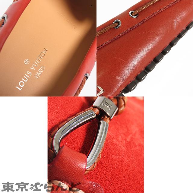 LOUIS VUITTON（ルイ・ヴィトン） ドライビングシューズ レッド レザー