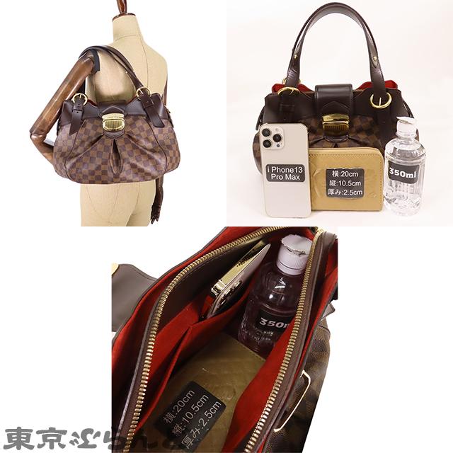 ルイヴィトン LOUIS VUITTON システィナ PM N41542 ダミエキャンバス エベヌ ハンドバッグ ショルダーバッグ レディース 101700348｜tokyobrand｜09