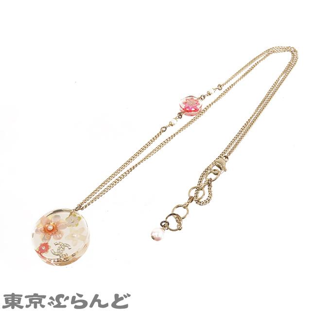 CHANEL（シャネル） フラワー ネックレス 16C シャンパンゴールドx