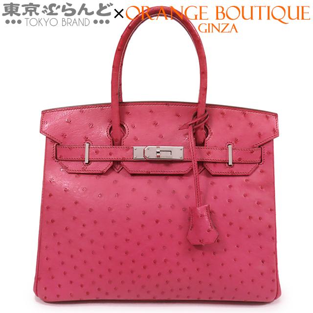 HERMES エルメス バーキン 30 □K刻印 フューシャピンク シルバー金具 