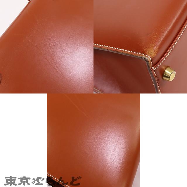 HERMES エルメス ケリー 32 〇X刻印 茶 フォーブ ゴールド金具 HERMES エルメス ケリー 32 〇X刻印 茶 フォーブ ゴールド金具