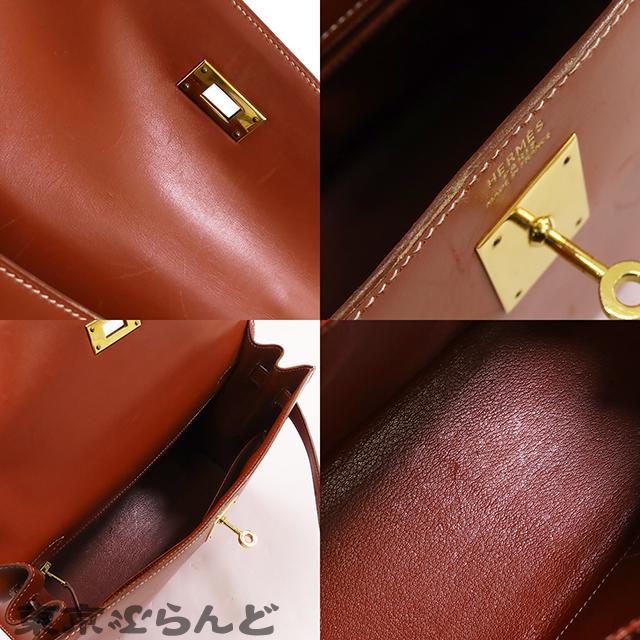 HERMES エルメス ケリー 32 〇X刻印 茶 フォーブ ゴールド金具 HERMES エルメス ケリー 32 〇X刻印 茶 フォーブ ゴールド金具