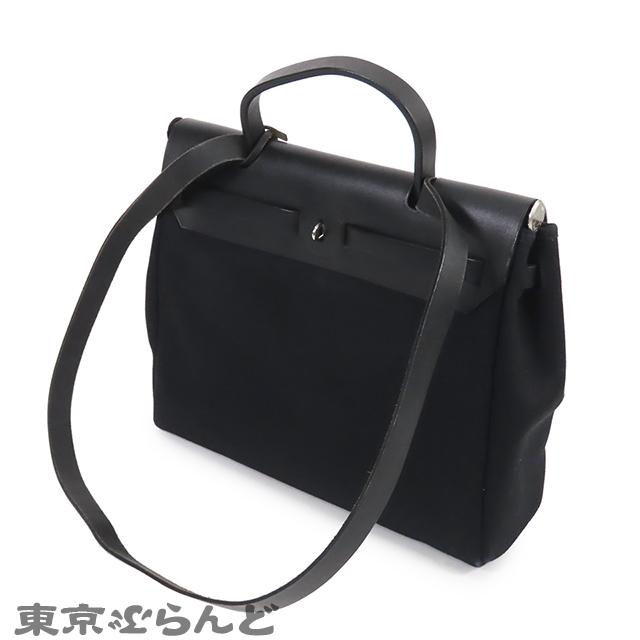 HERMES（エルメス） エールバッグ PM □H刻印 黒 ブラック シルバー