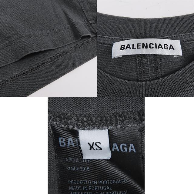 BALENCIAGA（バレンシアガ） ミニロゴプリント Tシャツ 556115 グレー