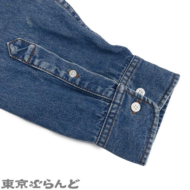 BALENCIAGA バレンシアガ デニムシャツ 571365 ブルー コットン BALENCIAGA バレンシアガ デニムシャツ 571365 ブルー コットン