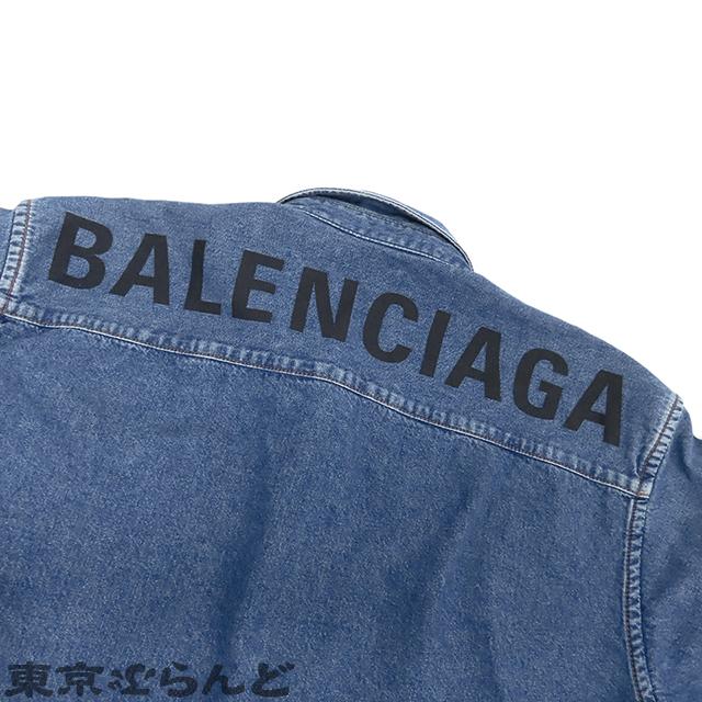 BALENCIAGA バレンシアガ デニムシャツ 571365 ブルー コットン BALENCIAGA バレンシアガ デニムシャツ 571365 ブルー コットン