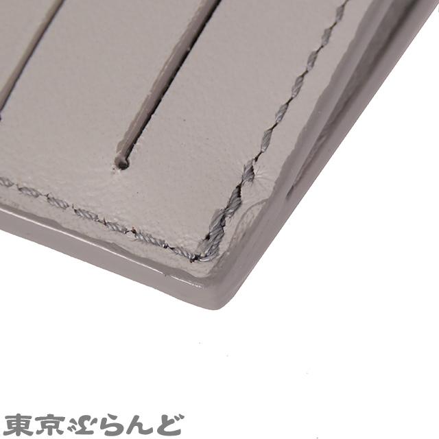 ディオール Dior CDロゴ ジップカードホルダー グレー レザー カード