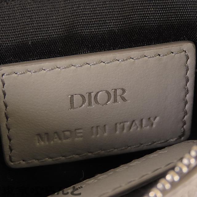 ディオール Dior CDロゴ ジップカードホルダー グレー レザー カードケース メンズ 101702295｜tokyobrand｜08