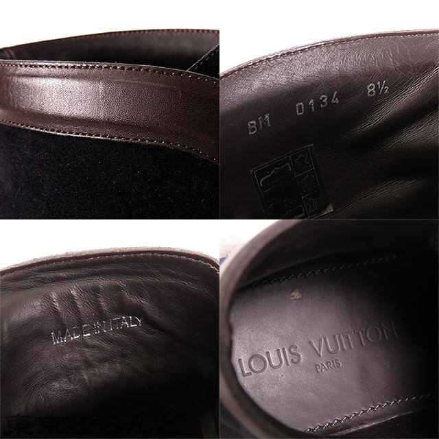 LOUIS VUITTON（ルイ・ヴィトン） チャッカブーツ ネイビー スウェード