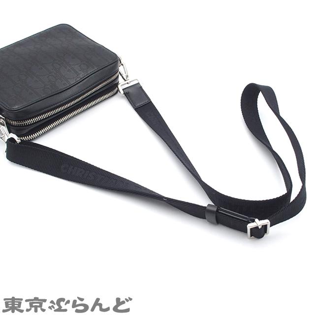 希少 クリスチャンディオール サスペンダー　黒Y型　ペイズリー　ボタンタブ式 ディオール Dior エッセンシャル ポーチ 2ESBC119VPD_H03E ブラック