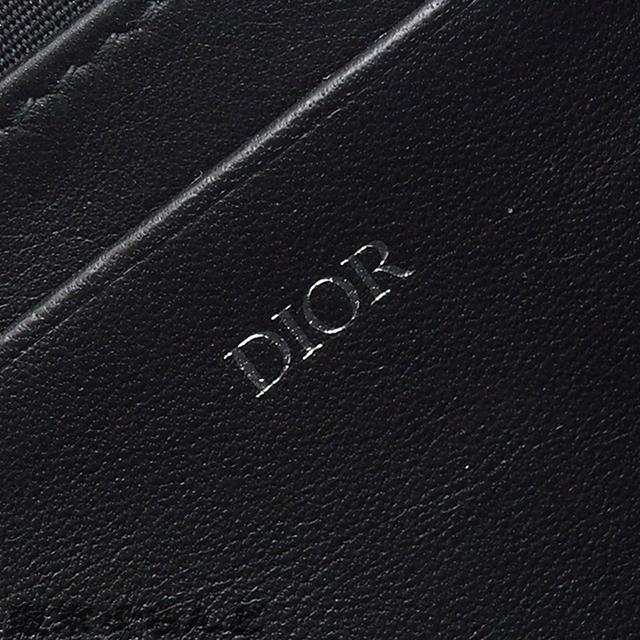 希少 クリスチャンディオール サスペンダー　黒Y型　ペイズリー　ボタンタブ式 ディオール Dior エッセンシャル ポーチ 2ESBC119VPD_H03E ブラック