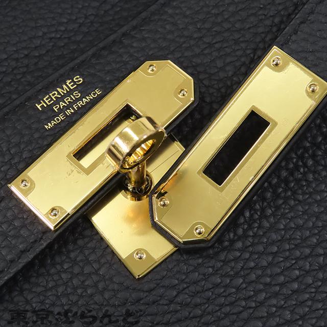 HERMES（エルメス） ケリー 28 U刻印 黒 ブラック ゴールド金具 トゴ