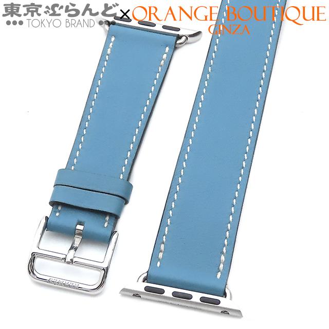 エルメス アップルウォッチ用 ベルト 38mm MMNY2FE/A T刻印 ブルー 