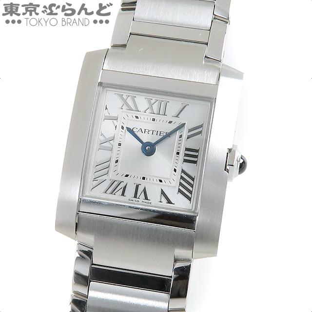 3年保証 カルティエ CARTIER タンクフランセーズ SM WSTA0065 シルバー  