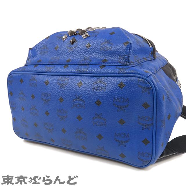MCM（エムシーエム） スタッズ リュック MMK4AVE51LM001 ブルー