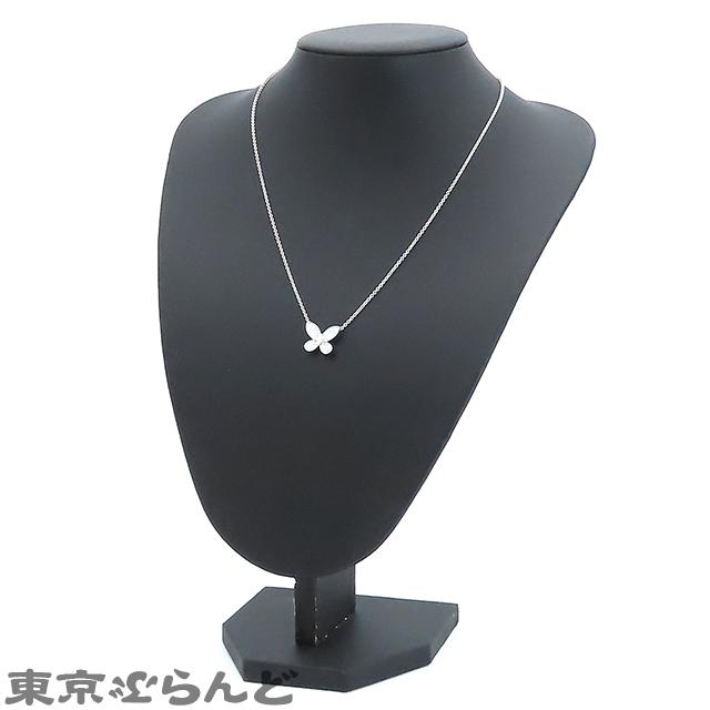 グラフ GRAFF パヴェ バタフライ ミニ ペンダント RGP550 K18WG ダイヤモンド 総0.55ct ホワイトゴールド ネックレス ...