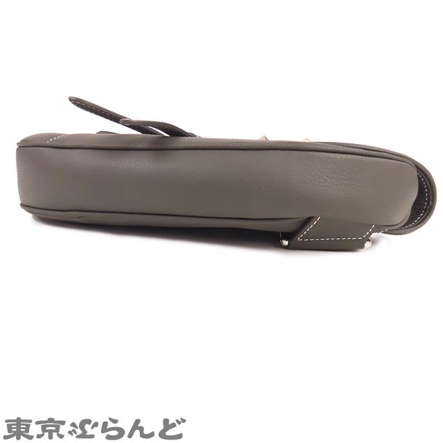 Dior HOMME ディオール・オム DIOR サドル バッグ グレー レザー