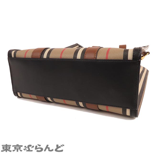 BURBERRY バーバリー スモール アイコン ストライプ トート BURBERRY バーバリー スモール アイコン ストライプ トート