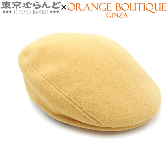 正規品 エルメス ハンチング HERMES（エルメス）ハンチング・ベレー帽 紺 サイズ:57 レディース