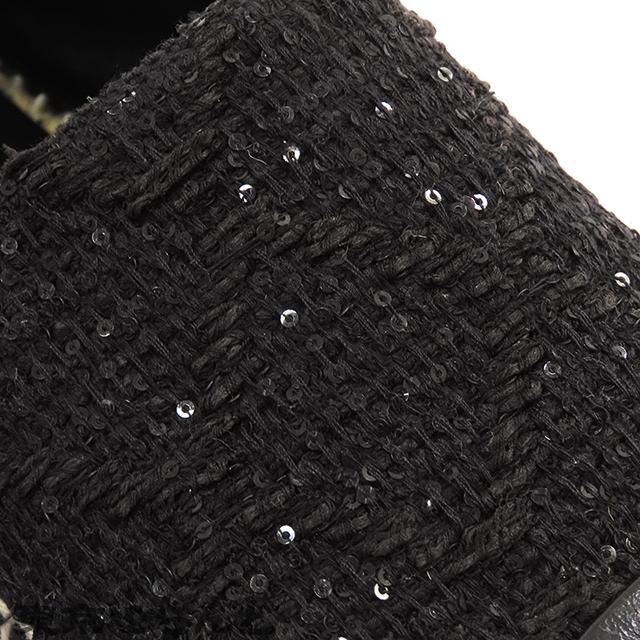 CHANEL（シャネル） エスパドリーユ G30898 ブラック ジュート レザー