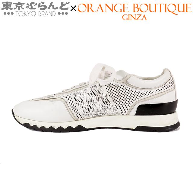 HERMES（エルメス） アディクト スニーカー ホワイト レザー H柄 
