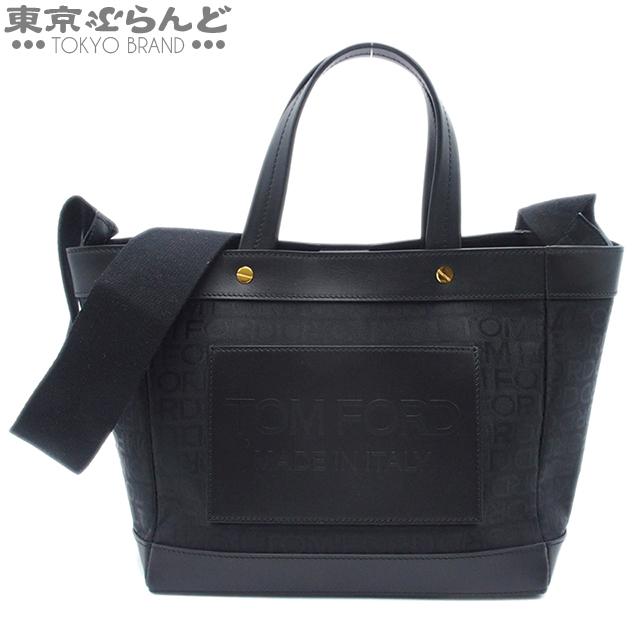 トムフォード TOM FORD ロゴ トートバッグ 2WAY ブラック レザー トムフォード TOM FORD ロゴ トートバッグ 2WAY ブラック レザー