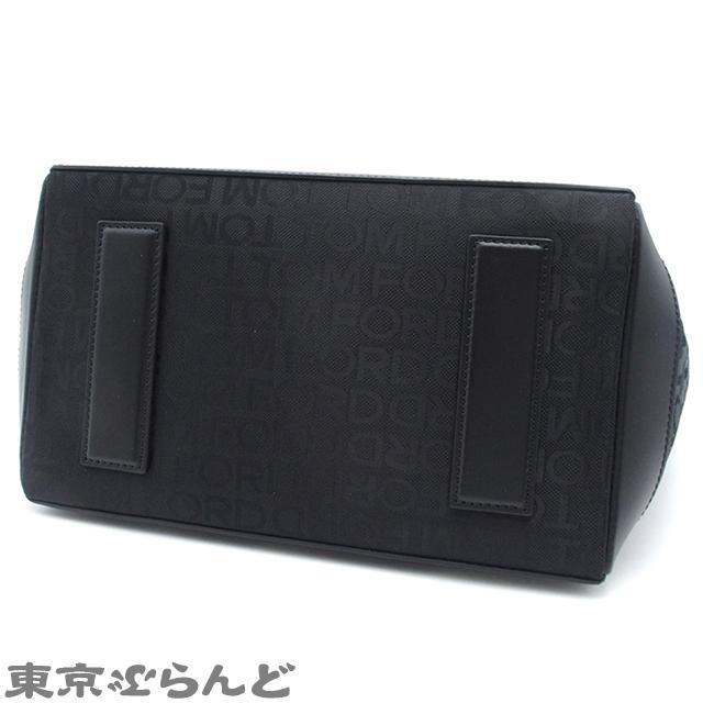 トムフォード TOM FORD ロゴ トートバッグ 2WAY ブラック レザー トムフォード TOM FORD ロゴ トートバッグ 2WAY ブラック レザー